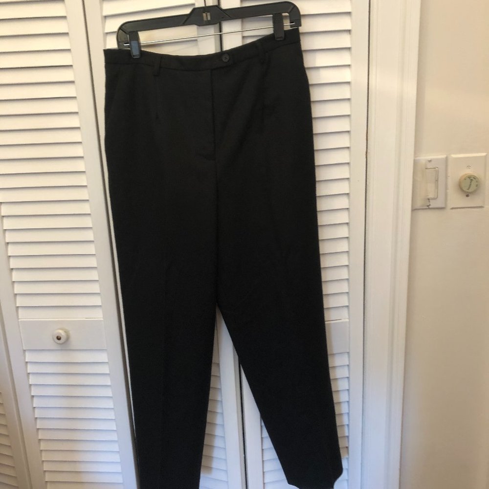 Vintage Pendleton women wool black pants, two side pockets, 10P